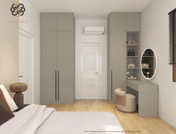 Built-in bedroom wardrobe by Signature Kitchen at Astoria Tower, The Logg Luyang – designed for modern elegance and space efficiency.